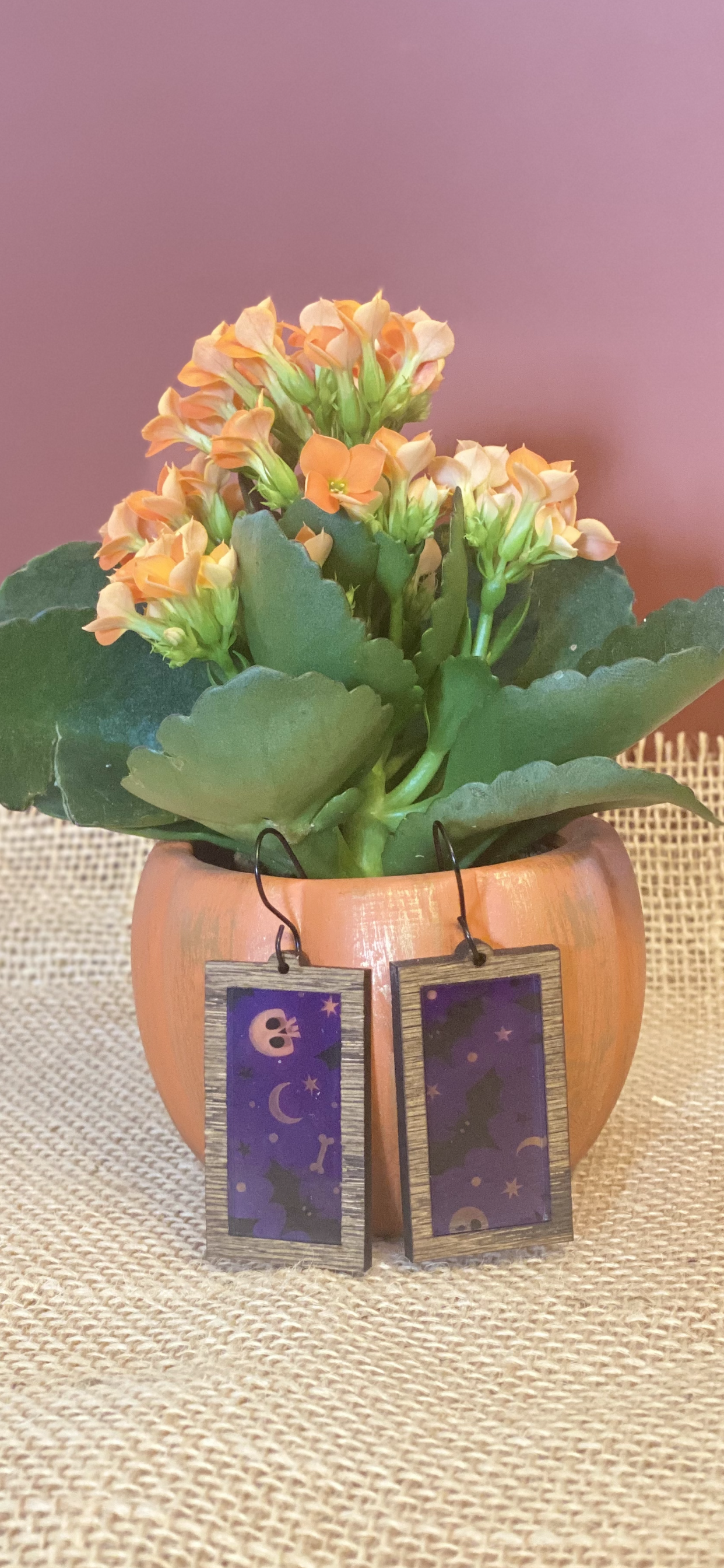 Halloween Earrings - Bones & Bats