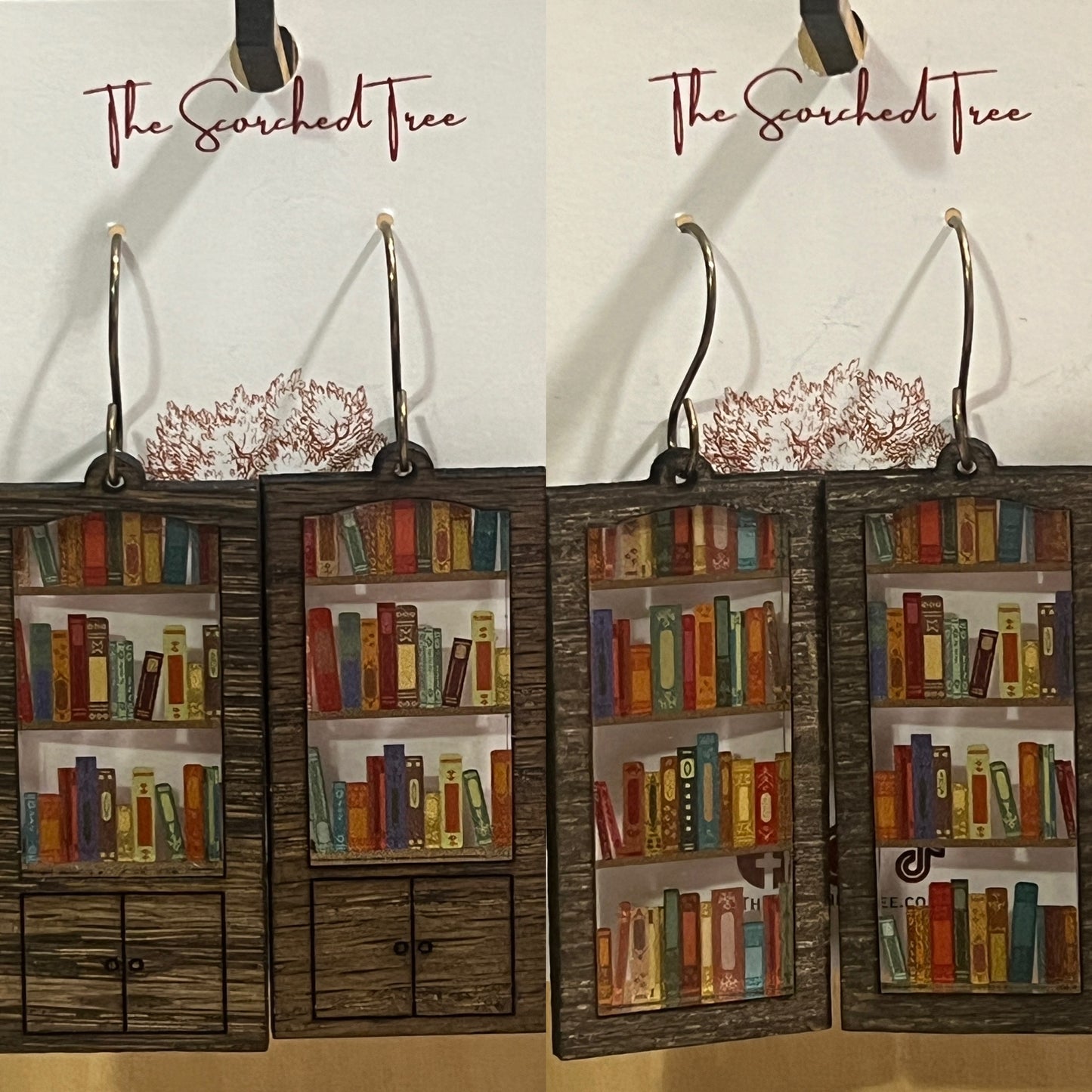 Bookshelf Earrings
