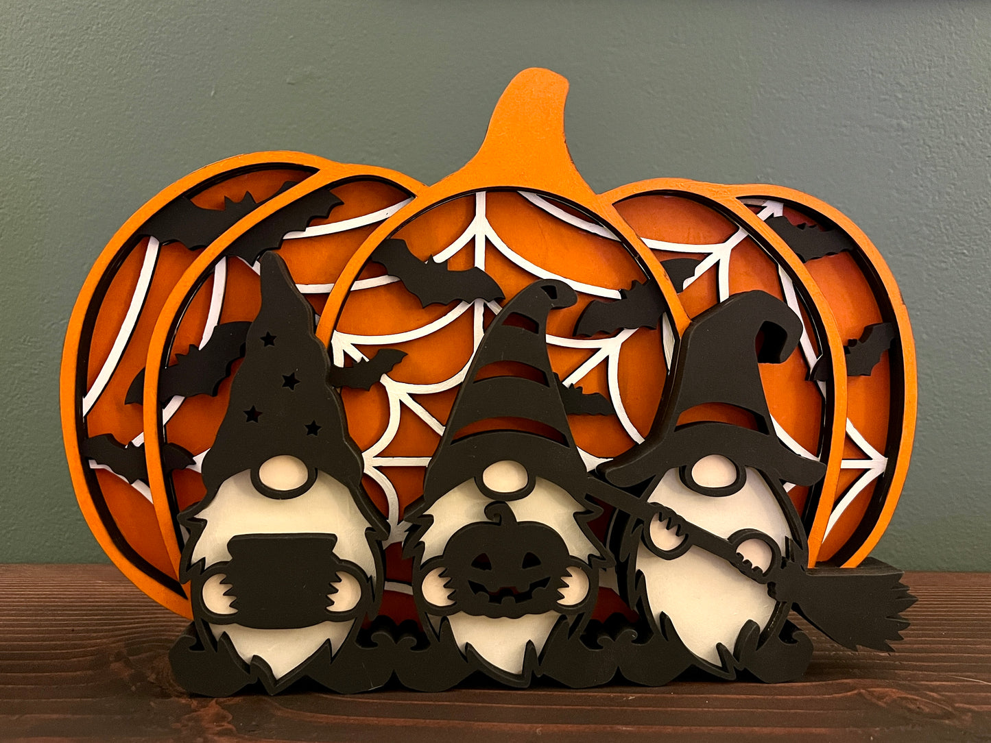 Gnome Pumpkin Display