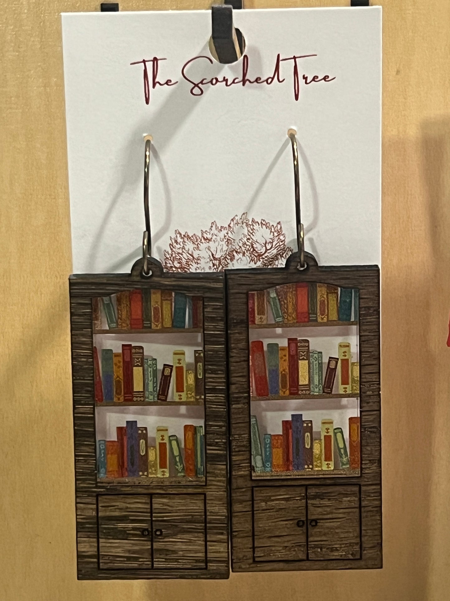 Bookshelf Earrings