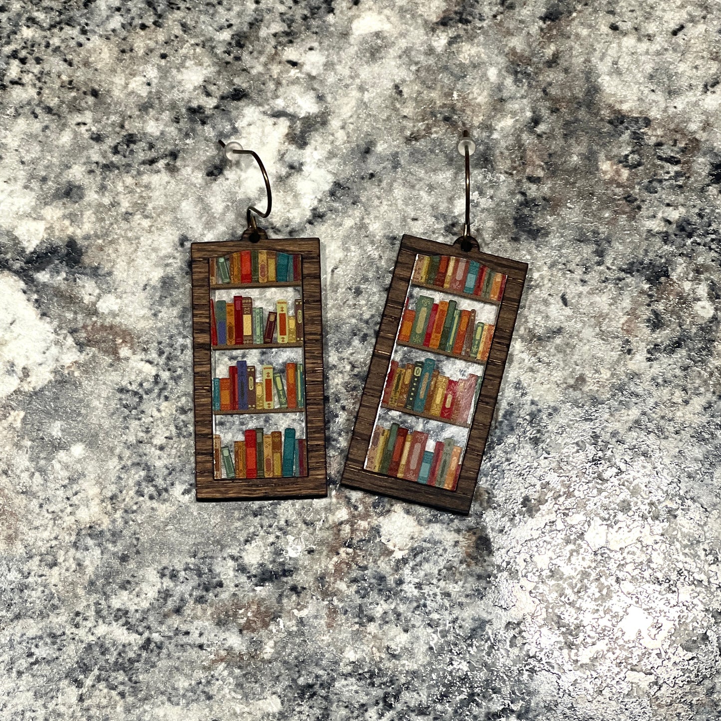 Bookshelf Earrings