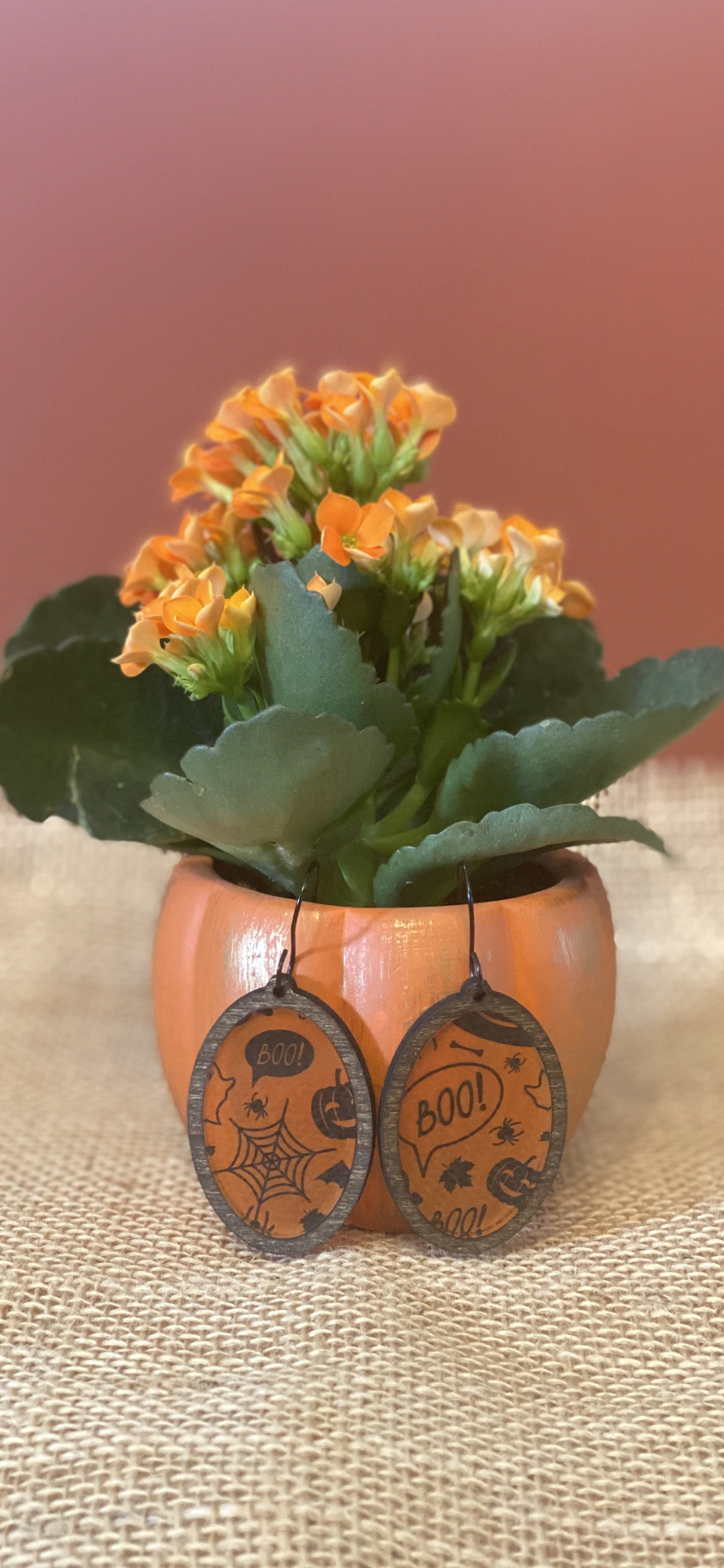 Halloween Earrings - Pumpkins & Webs