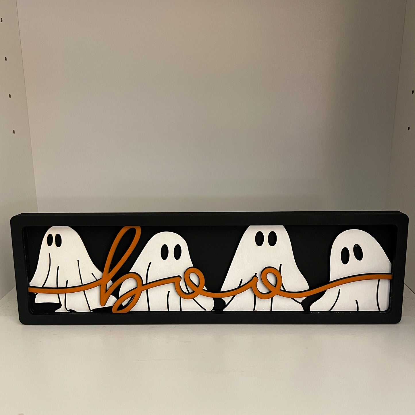 Halloween Shelf Sign “Boo”
