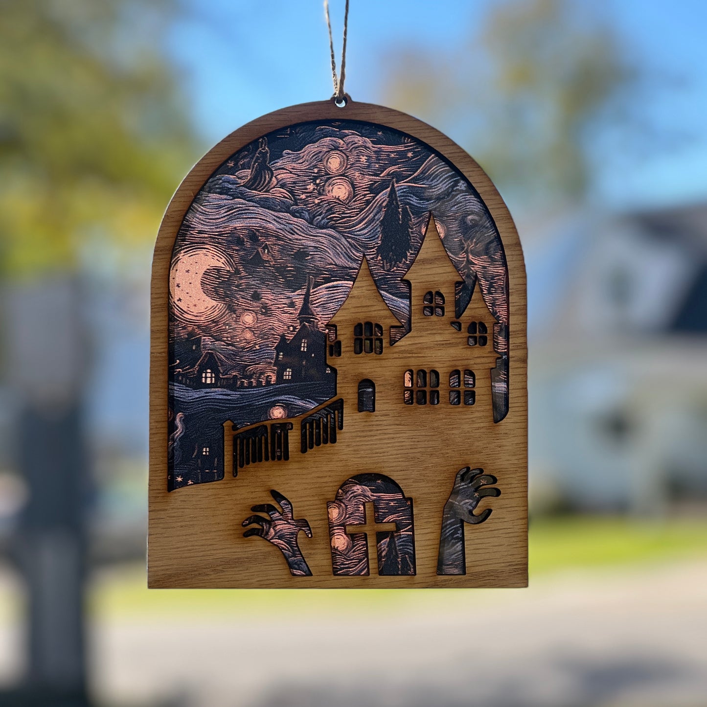 Halloween Castle Suncatcher