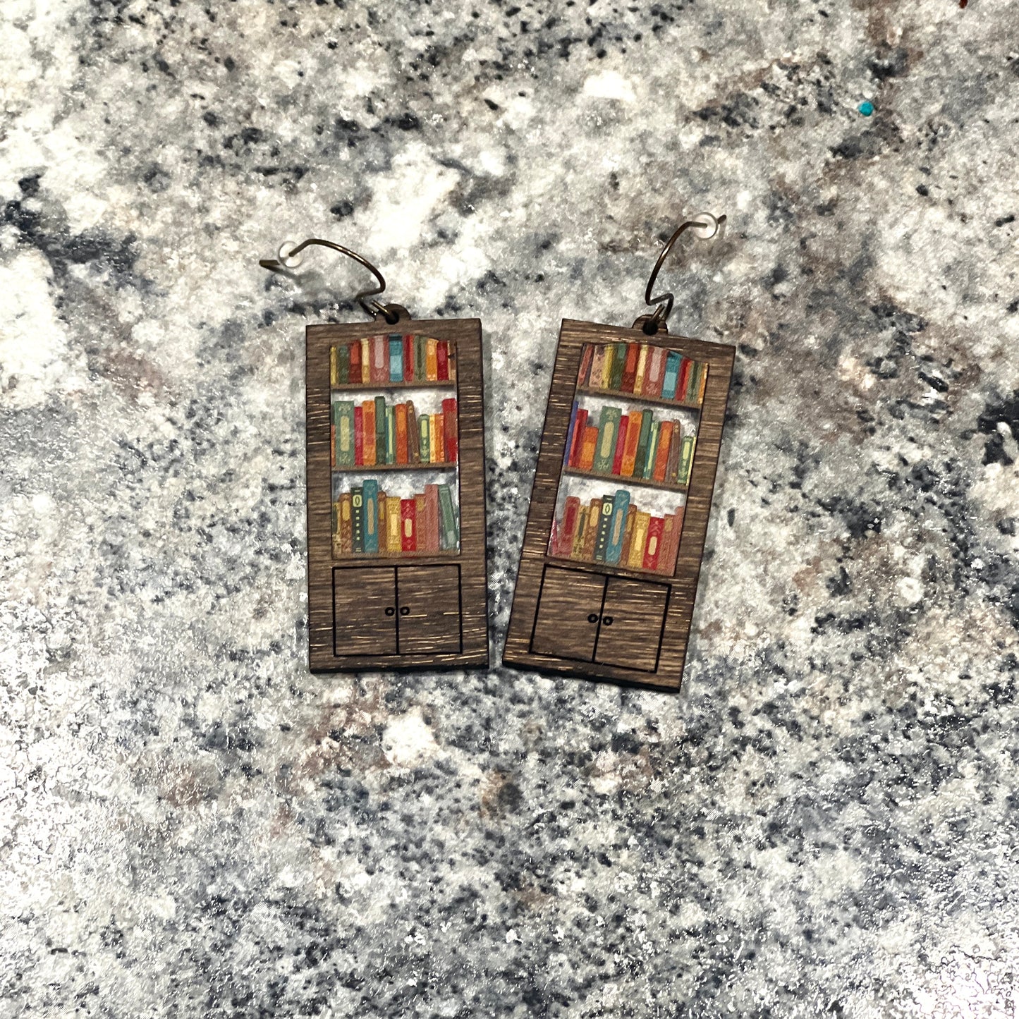 Bookshelf Earrings