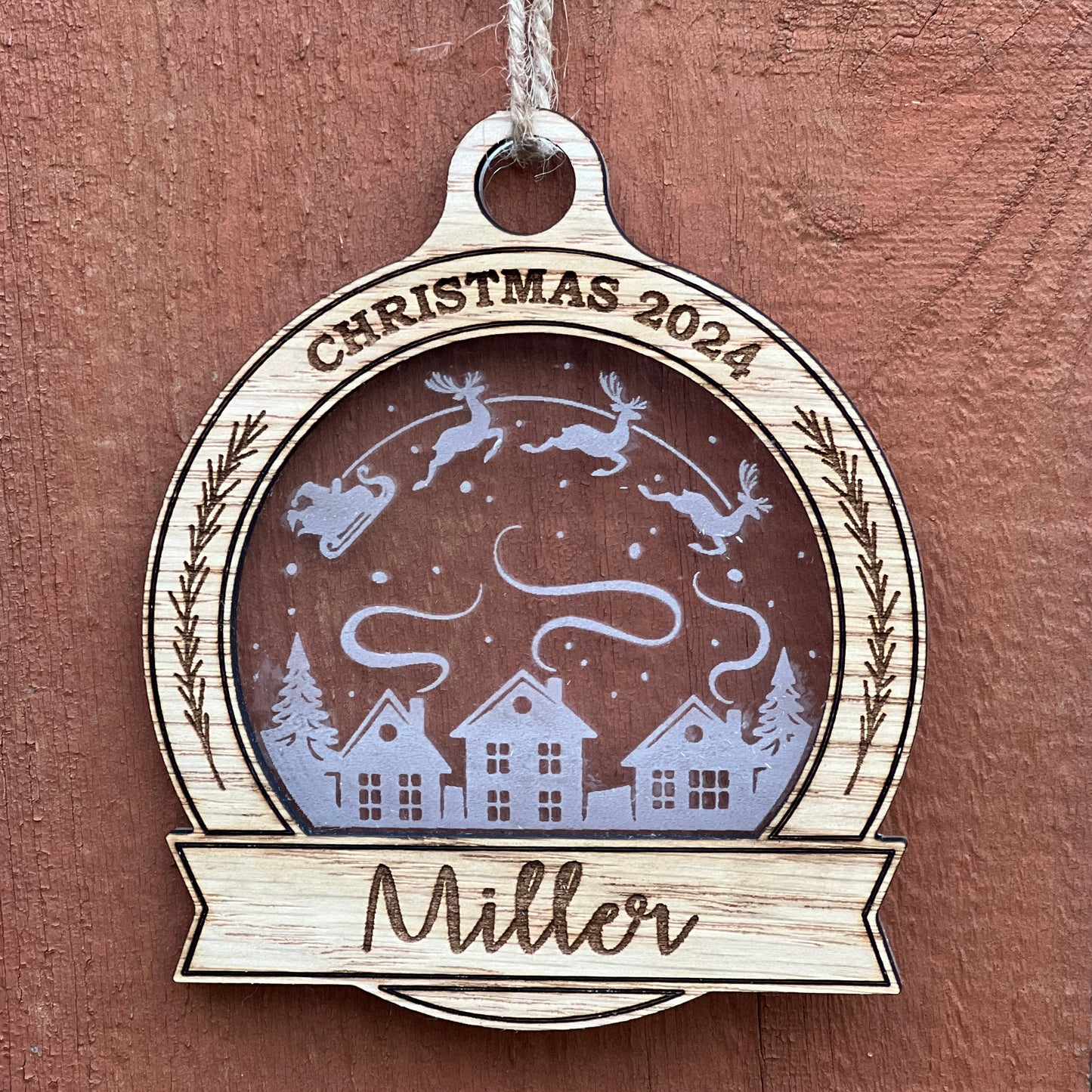 2024 Personalized Christmas Ornament