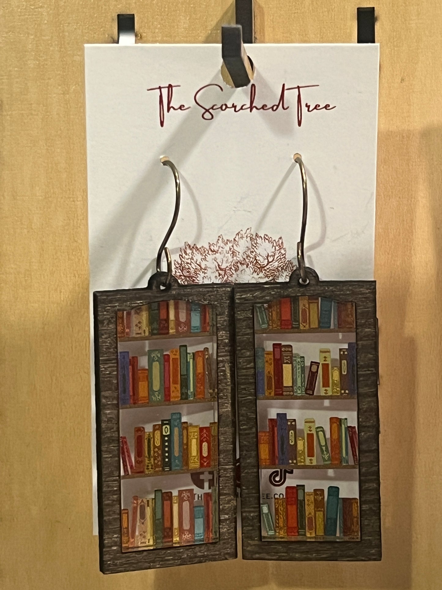 Bookshelf Earrings