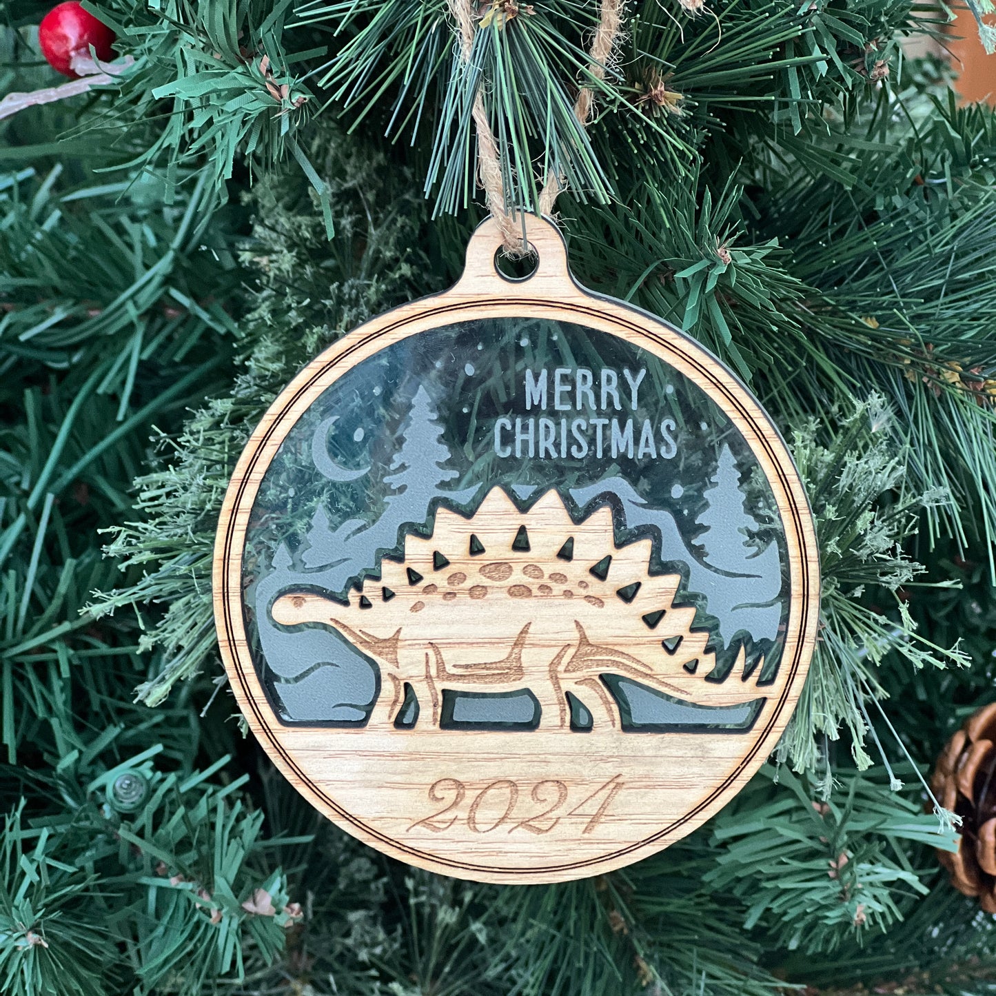 2024 Dinosaur Christmas Ornament