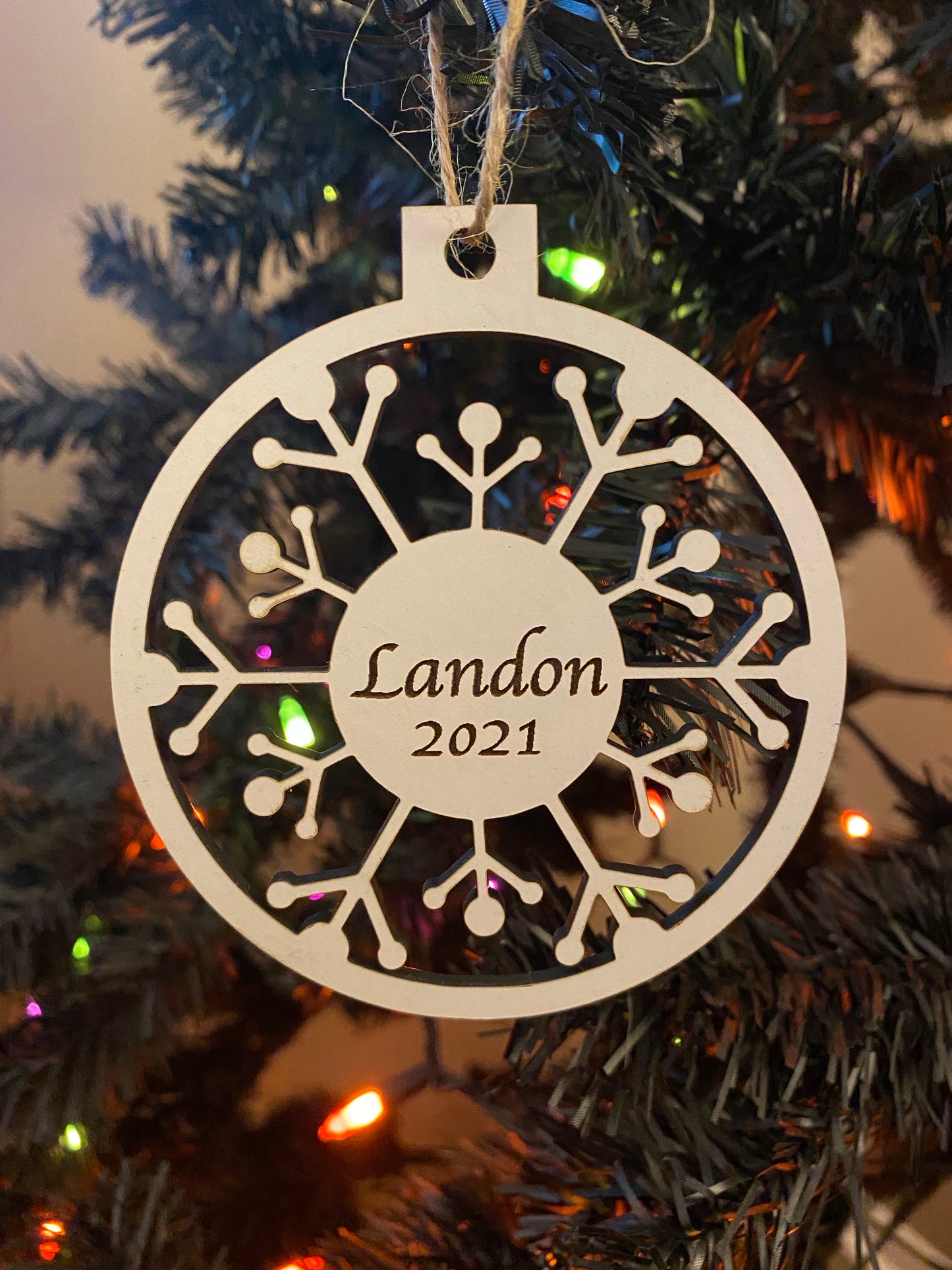 Personalized Snowflake Ornament