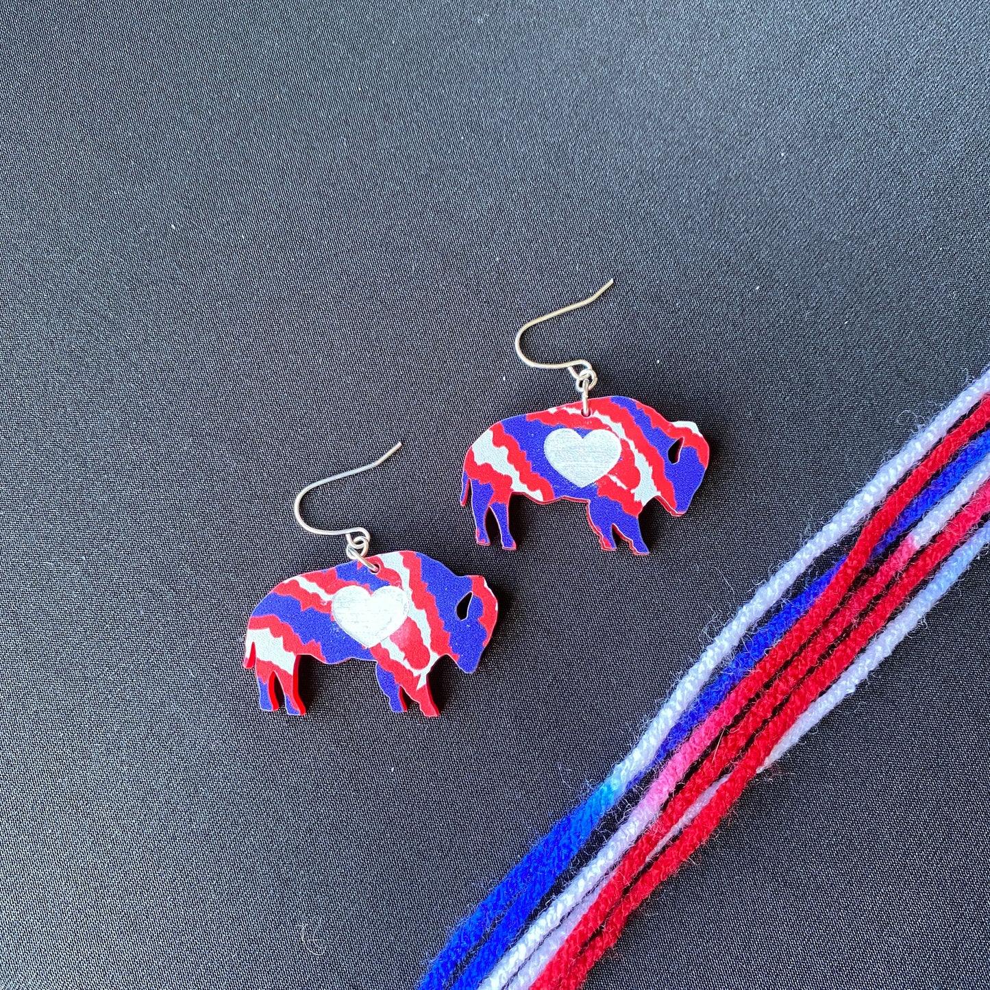 Buffalo Stipes Earrings