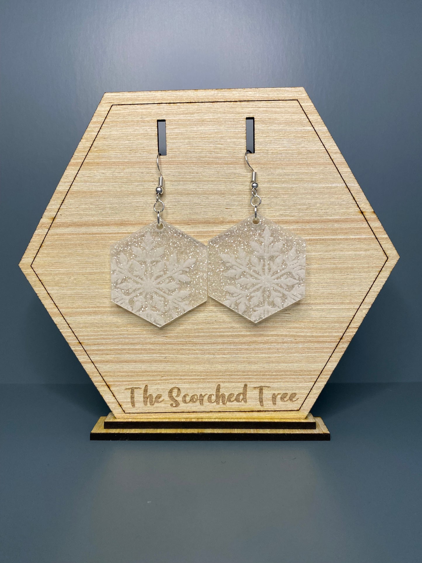 Frosted Snowflake Earrings