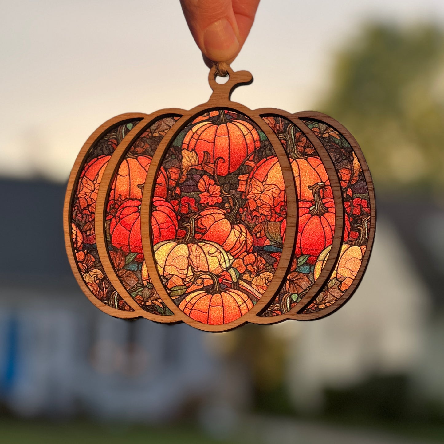 Pumpkin Suncatcher (Pumpkin Field)