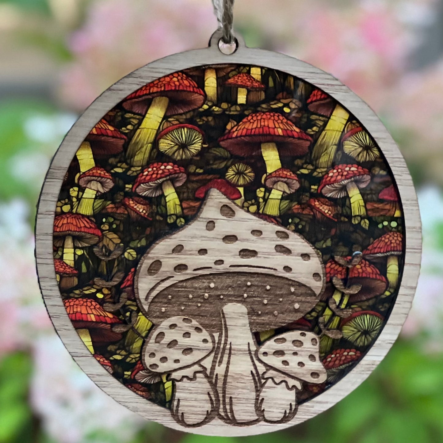 Mushroom Suncatcher