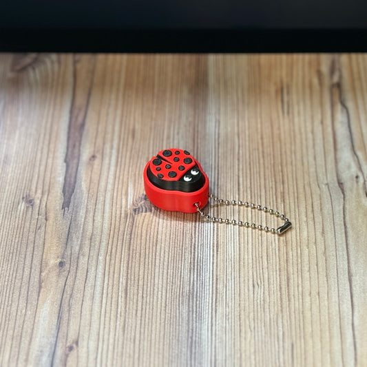 Ladybug Fidget Clicker Keychain