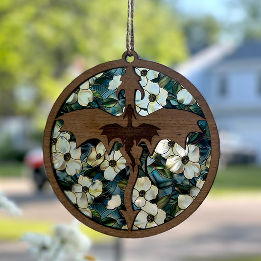 Dragon Suncatcher - Floral