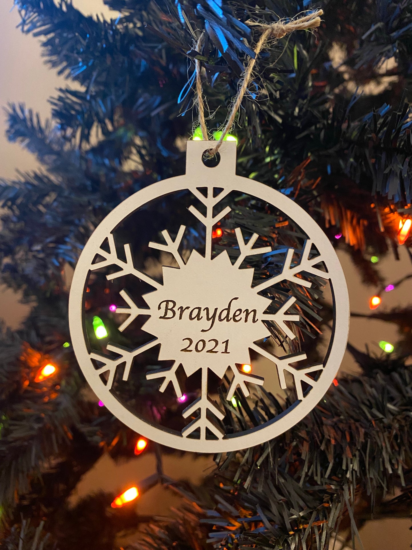 Personalized Snowflake Ornament